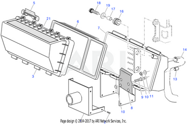 E-Z-GO OEM carburetor baffle replacement part for four-cycle golf carts, durable high-quality golf cart carburetor baffle.