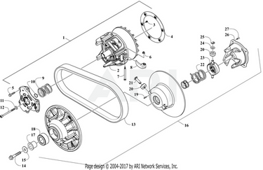 EZ-GO Drive Belt OEM 0823-627 For Golf Carts
