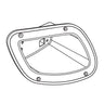 E-Z-GO OEM bezel for LX tail light on golf carts, LH side, replacement part with clear lens and mounting features