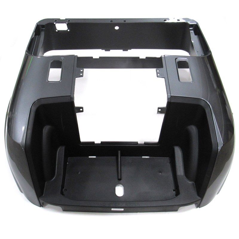 E-Z-GO OEM metallic charcoal golf cart body assembly without lights, replacement part for EZGO golf carts.