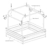 E-Z-GO burgundy golf cart body assembly OEM 650353G0043 without lights, exterior shell, easy direct fit replacement.