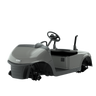 E-Z-GO OEM Slate Gray golf cart body assembly with no lights, showcasing the durable plastic construction and sleek design.