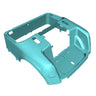E-Z-GO OEM electric blue golf cart body assembly without lights, model 650353G0041, showing the smooth, painted exterior.