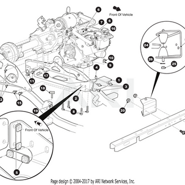 E-Z-GO OBS Front Mount OEM Bracket 625345 Replacement for Golf Carts OEM Fit Excellent Quality