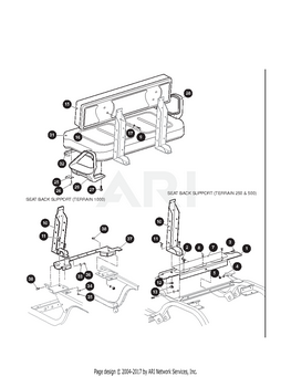 EZGO OEM Seat Back Support Bracket 652243G03 For Golf Carts Durable OEM Grade Reinforcement - Rainier Parts