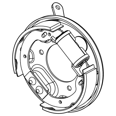 E-Z-GO OEM hydraulic right-hand brake assembly for golf carts, model 75685G02 10019066G02, shown with mounting components.