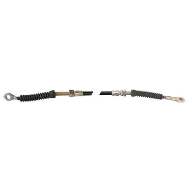 E-Z-GO parking brake release cable, OEM brake cable replacement for golf carts, black cable with metal connectors.
