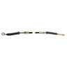 E-Z-GO parking brake release cable, OEM brake cable replacement for golf carts, black cable with metal connectors.