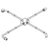 OEM E-Z-GO Front Hydraulic Brake Line 632707 for Golf Carts Premium Replacement Part - Rainier Parts
