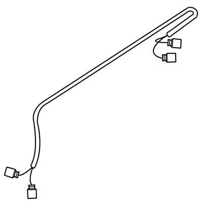 E-Z-GO brake pedal harness OEM 24605G1 for golf carts, premium quality replacement part with durable wiring and connectors.