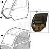 E-Z-GO OEM Utility Cab Kit 652855 Weather Enclosure Premium Grade For Golf Carts - Rainier Parts