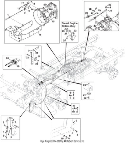 E-Z-GO clutch cable assembly OEM replacement for golf carts, showing the durable cable and fittings.