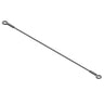 E-Z-GO OEM Bed Tether Cable Assembly 602904, heavy-duty durable cable for golf carts, shown with metal fittings and black insulation.