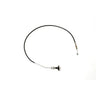 E-Z-GO choke cable assembly for golf carts, showing the black cable with mounting brackets and connectors.