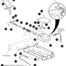E-Z-GO OEM Cam Microswitch 72716G01 for golf carts, premium replacement part, showing the small, black cam component.