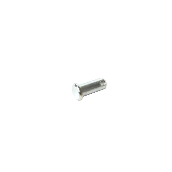 E-Z-GO Clevis Pin OEM 14443G2 for golf carts, showing a high-quality metal replacement part with a cylindrical pin and attachment holes.