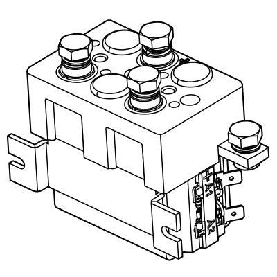E-Z-GO 633007 36V DPDT Contactor for golf carts, UL certified relay, automotive electrical component with double-SPDT switch