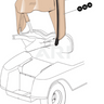 EZ-GO OEM Rear Bag Cover Kit Tan 625583 For Golf Carts Durable Weatherproof Storage - Rainier Parts