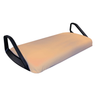 E-Z-GO OEM tan seat bottom cover for Medalist and TXT golf carts, replacement part with durable fabric and precise fit.