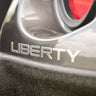 E-Z-GO OEM 3D Liberty decal for golf carts, weather-resistant exterior decor with premium quality design.