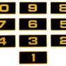 E-Z-GO 28314G04 Decal Set Black/Gold (21-30) for Golf Carts - Rainier Parts