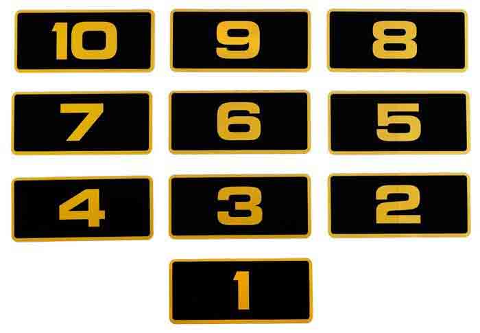 Ezgo 28314G06 OEM Decal Set Black Gold for Golf Carts Exterior Style 41 50 Models