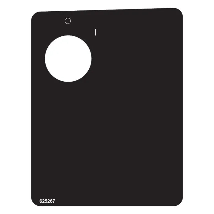 E-Z-GO Key Switch Decal with ON/OFF labels for golf cart ignition control, OEM OEM part for fleet maintenance.
