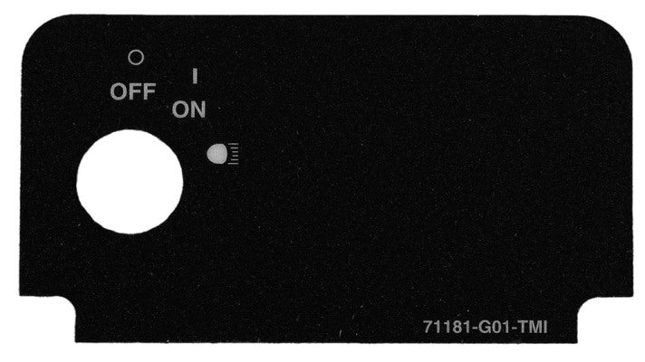 E-Z-GO OEM Console Plate With Lights 71181G01 Plug And Play Golf Carts Interior Decal