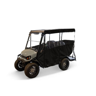 E-Z-GO OEM Canopy Enclosure Kit S4 Black Premium Weatherproof For Golf Carts 10023626G0101 - Rainier Parts