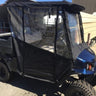 E-Z-GO OEM 652344G02 54-inch weatherproof golf cart enclosure kit with black top, designed for all-weather protection