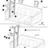 OEM EZGO Equipment Rack Kit 664375 for Golf Carts Durable Secure Tool Storage Low Profile - Rainier Parts