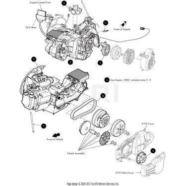 Intake Gasket OEM 10015659 E-Z-GO For Golf Carts
