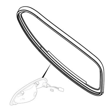 EZGO OEM Head Lamp Gasket RH For Golf Carts Moisture Seal And Reliable Illumination 607437 Part Number - Rainier Parts