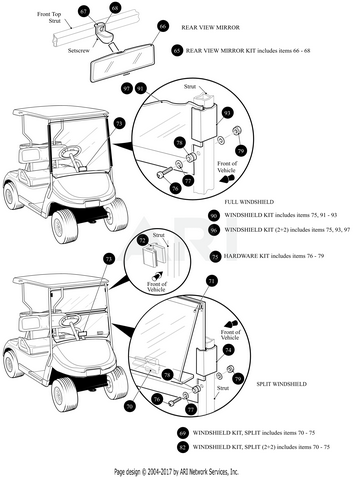 E-Z-GO OEM Rubber Grommet 72147G01 for TXT golf carts, used for cushion mounting points and vibration damping.