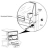 OEM E-Z-GO 71956G05 Windshield Hardware Kit Split 30 70 for Golf Carts Durable Locking Fit - Rainier Parts