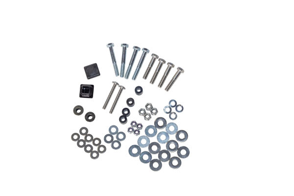 E-Z-GO OEM Sun Top Hardware Kit 75465G01 with brackets and fasteners for golf cart sun top replacement.