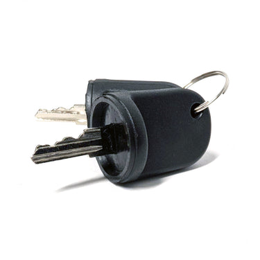 E-Z-GO RXV key set OEM 611282 with replacement ignition keys for golf carts, includes spare fleet kit, black plastic keys