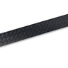 Black E-Z-GO OEM kick plate with diamond plate design for golf carts, providing durable protection and enhanced style.