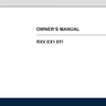 E-Z-GO 10036460 2024 RXV EX1 Gas Owners Manual & Quick Reference Guide featuring easy maintenance tips for your E-Z-GO RXV EX1 golf cart.