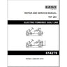 E-Z-GO TXT48V OEM repair and service manual for golf carts, showing cover with title and brand logo.