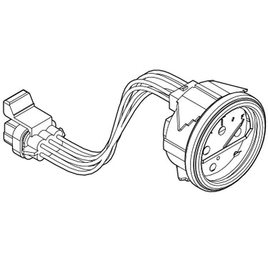 E-Z-GO OEM 10004640 SOC meter harness for TXT Lithium golf carts, real-time battery state of charge monitoring.