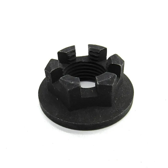 E-Z-GO Castle Flanged Nut OEM 635491 for golf carts, vibration-resistant replacement fastener, high-quality nut for secure fitting