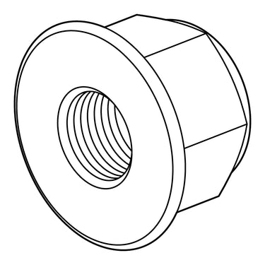 E-Z-GO OEM Hex Flange Lock Nut M8x1.25 Locking Insert For Golf Carts Part 645956 - Rainier Parts
