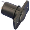 E-Z-GO OEM 12V power outlet for golf carts, showing the black plastic outlet with mounting features.