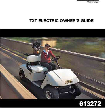 E-Z-GO OEM Owner's Manual for TXT 48V 613272 1996-2009