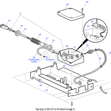 E-Z-GO OEM Pedal Box Harness for golf carts, showing the black pedal box and wiring for gas-powered E-Z-GO models.