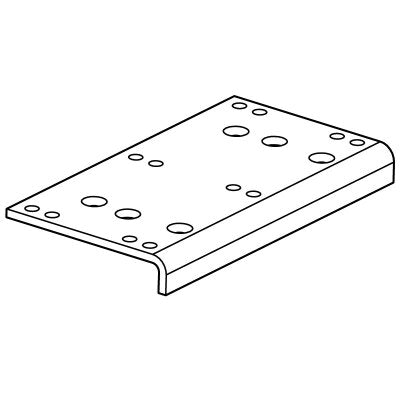 E-Z-GO Brake Pedal Plate with OEM Ecoat Finish for golf carts, durable replacement part number 652820, showing the metal plate.