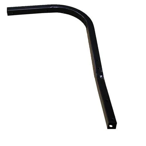 E-Z-GO OEM rear left strut tube 614309 for golf carts, showing the black metal replacement part with mounting points.