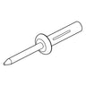 E-Z-GO OEM Rivet 3/16 X 0.56 Grip For Golf Carts Durable Precision Fastener Part 71055G02 - Rainier Parts