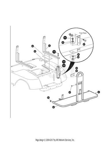 E-Z-GO rear right rocker panel OEM replacement part for ME G5 SHT golf cart, showing the durable, molded plastic panel.
